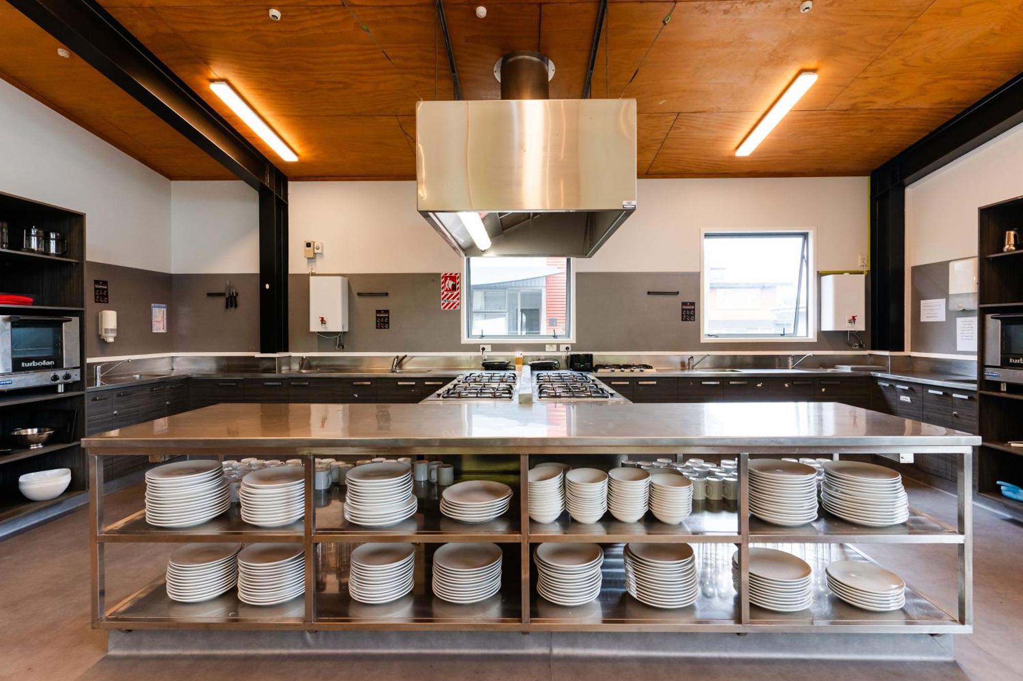 Haka House Rotorua Hostel Exterior photo The kitchen at the new school