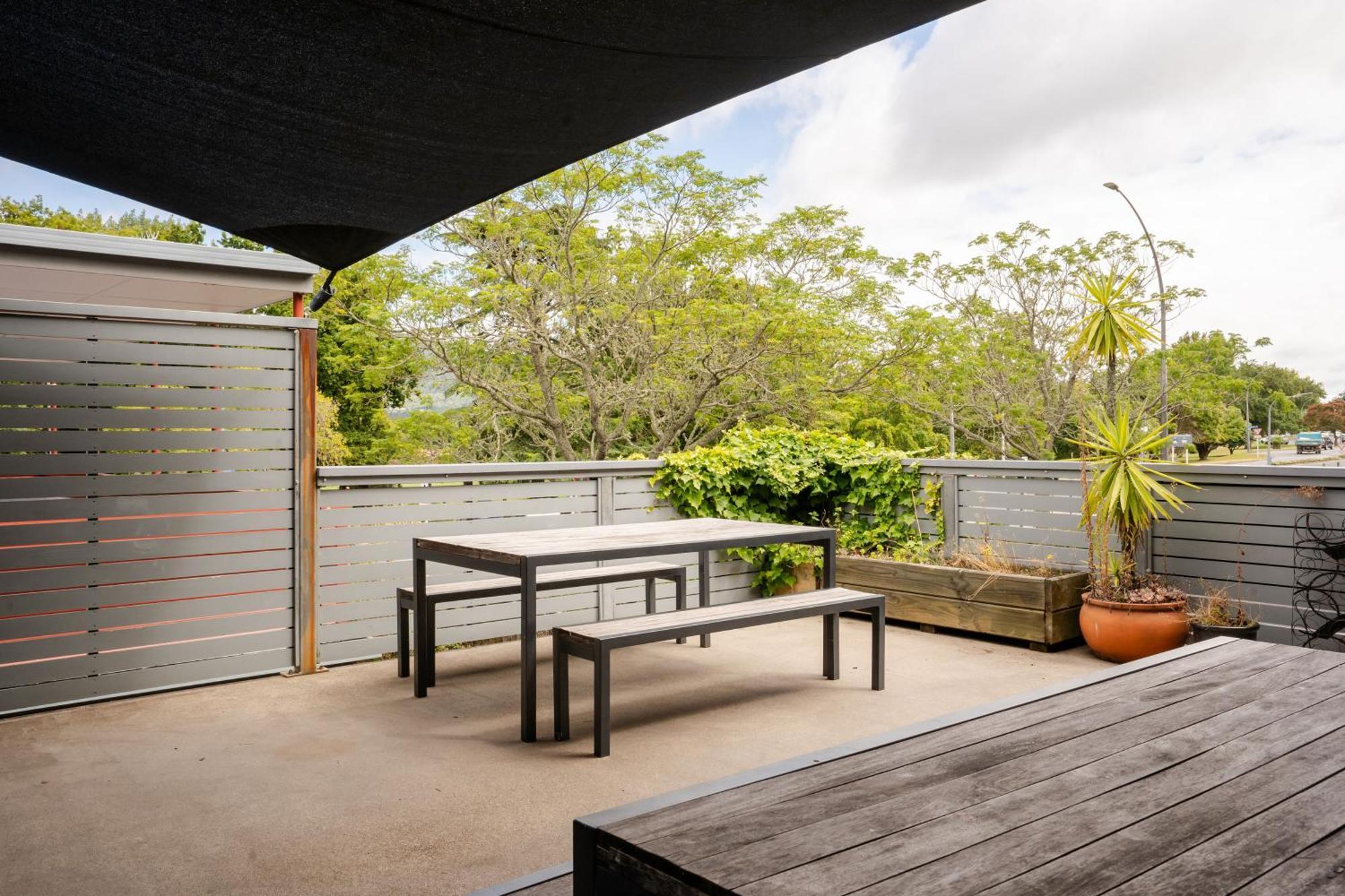Haka House Rotorua Hostel Exterior photo A rooftop terrace in Brisbane, Australia